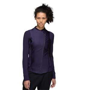 Lululemon Emerge Renewed Jacket Sz 4 Black Grape